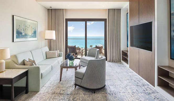 Address Beach Resort Fujairah - Executive Suite Ocean View Living Room